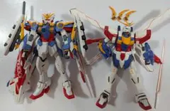 GFF　ウイングガンダムver.ka＆ゴッド、ノーベルガンダム3体セットジャンク