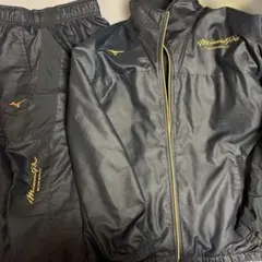 Mizuno Pro ブラックジャケットとパンツセット M
