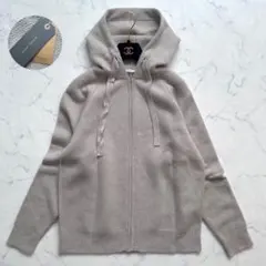 新品 プレインピープル カシミヤ100%ニットパーカー フルジップ 定価8.8万