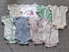 ユニクロ　西松屋　半袖　ロンパース肌着　７０サイズ　８枚セット　ベビー肌着