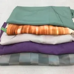 仮絵羽 夏 訪問着 海辺の風景文様 付下げ 灰藍色 浜縮緬 単衣 未仕立