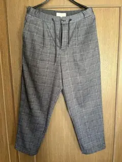 ビーミング　バイ　ビームス　黒　グレー　チェック　柄　パンツ サイズL