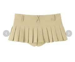 SCULPTOR キュロット ベージュ プリーツ