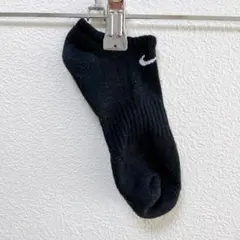 NIKE アンクルソックス ワンポイント フリー 黒 綿 片足 予備 スポーツのサムネイル