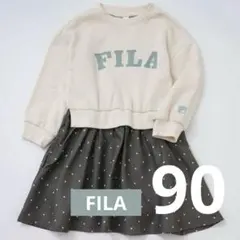 【新品タグ付き】FILAワンピース　９０サイズfila