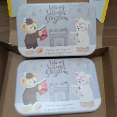 ディズニーシーダッフィー空き缶２つセット