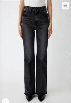 moussy mvsフレア ブラック 黒 27インチ フレアデニム