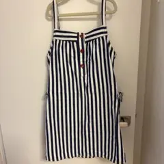 マーキーズ　ストライプジャンバースカート　130センチ