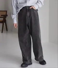 【美品】MONO-MART ヴィンテージメイクバギーセミワイドデニムパンツ