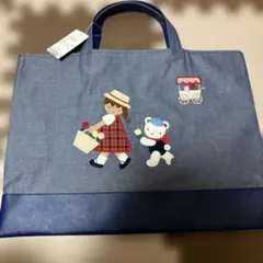 新品 ファミリア familiar JAL 限定デニム バッグ 飛行機 NY - メルカリ
