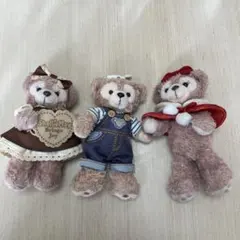 ダッフィー、シェリーメイぬいぐるみ 3体セット