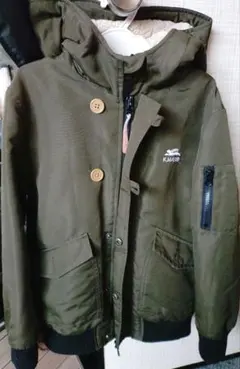 KRIFF MAYER フード付き中綿ジャケット 130cm オリーブ