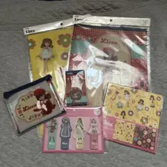 Licca ちゃんクリアホルダー2.折り1.目印付箋1.ミニポ－チ1.クリップ1