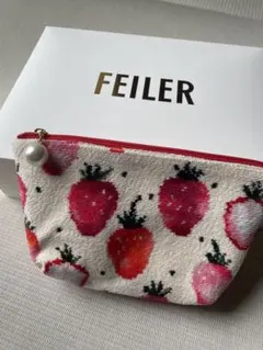 【新品】FEILER フェイラー ストロベリードット ポーチ いちご