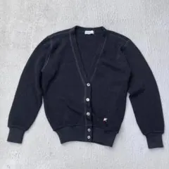 vintage アーノルドパーマー　カーディガン　ロゴ刺繍　昭和レトロ　古着