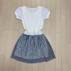 ロペピクニックROPE PICNIC ニット半袖ワンピース