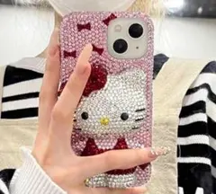 24時間後削除します！キティちゃんキラキラデコiPhoneケース