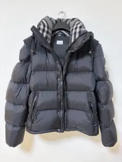 【国内正規品・美品】BURBERRY 2WAY ダウンジャケット ブラック L