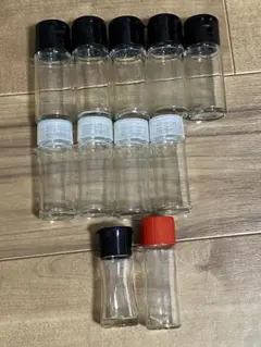 空き瓶 11本セット キャップ付き　スパイス瓶