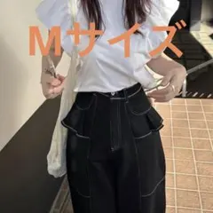 完売品 willfully フリルポケットデニムパンツ ブラック M - メルカリ