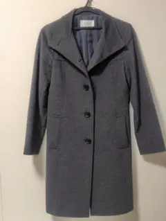 自由区　アンゴラ混コート　Mサイズ