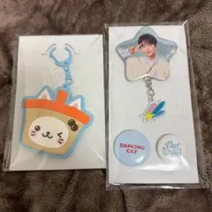 NCT WISH ユウシ バブルニャン ミラーキーホルダー 缶バッジ セット