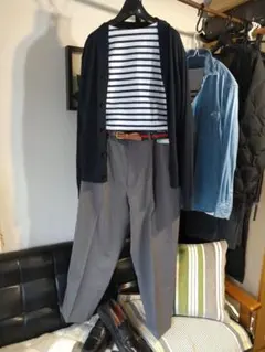 早い者勝ちsale❗UNIQLOタックテーパードパンツ新品未使用タグ付❗裾上げ済