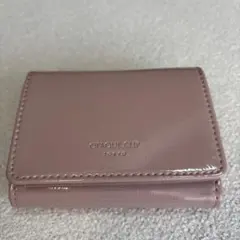 美品　　OPAQUE.CLIP 三つ折り財布　ピンクベージュのサムネイル
