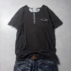 아카이브 헨리 넥 tee y2k grunge fade