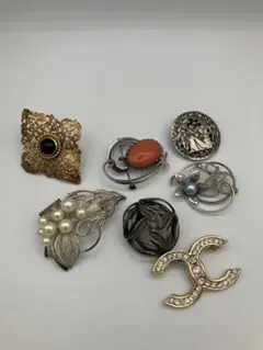 アンティークブローチ 7点