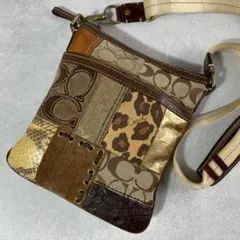 ✨美品✨コーチ　ギャラリー　パッチワーク　スイングパック　ショルダーバッグ