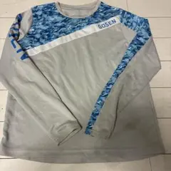GOSEN テニスウェア ロンT 長袖 Tシャツ グレー　ゴーセン