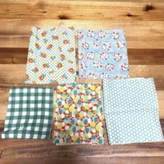 コットン生地 はぎれ5枚セット　ハンドメイド