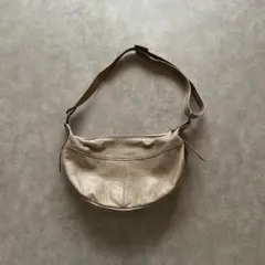 archive grunge shoulder bag gray beige