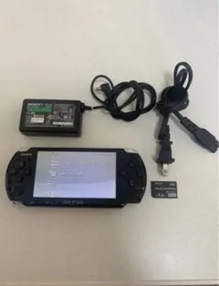 PSP 3000 動作確認済みメモリ、アダプタ、ケーブル、ソフト付属