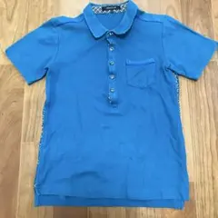 アバハウス　ポロシャツ　青　チェック　2のサムネイル