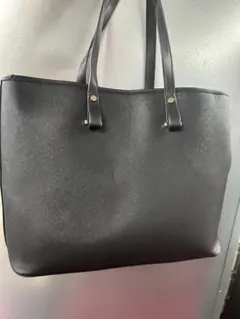 美品】キタムラ トートバッグ 自立 A4収納可 ブラック レザー ビジネス