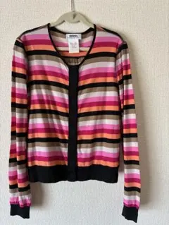 SONIA RYKIEL ストライプ 長袖カーディガン