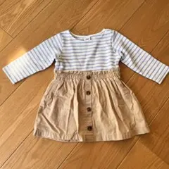 SIMPLE FREE ボーダー ワンピース 90cm