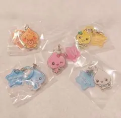 ✦しずくちゃん アクリルめじるしチャーム✦全５種類セット✦