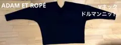 【ADAM ET ROPÉ】Vネックドルマンニット⭐︎シワになりにくい美シルエットのサムネイル