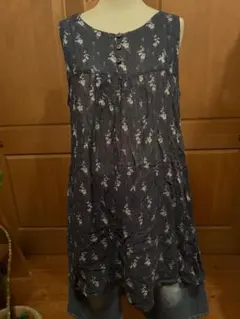 CALINER 紺花柄チュニックのサムネイル