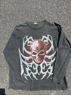 import gear スカル 90s プリント 長袖カットソー vintage