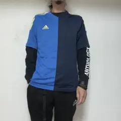 アディダス adidasアシンメトリー　プラクティスシャツTシャツMブロークコア