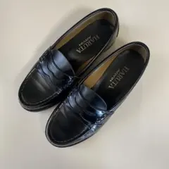美品　ハルタ　ローファー　黒　サイズ22センチ　HARUTA 通学　制服　高校