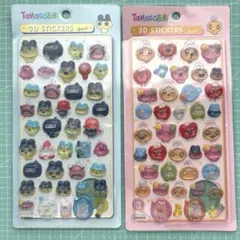 Tamagotchi 3D ステッカー 2セット　まめっち　めめっち