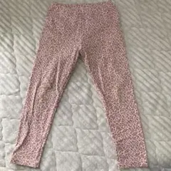 120 ユニクロ　花柄　レギンスパンツ　10分丈