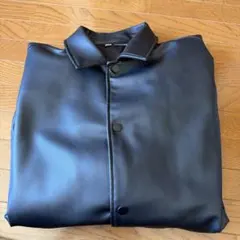 ZARA フェイクレザージャケット ブラック L