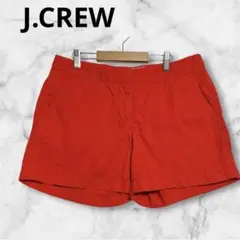 J.CREW 赤 ショートパンツ ポケット付きコットン100% レッド