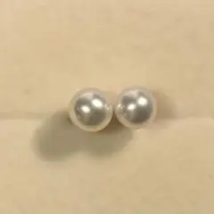 ベビーパールピアス　淡水真珠　真珠ピアス　ASANAGI真珠